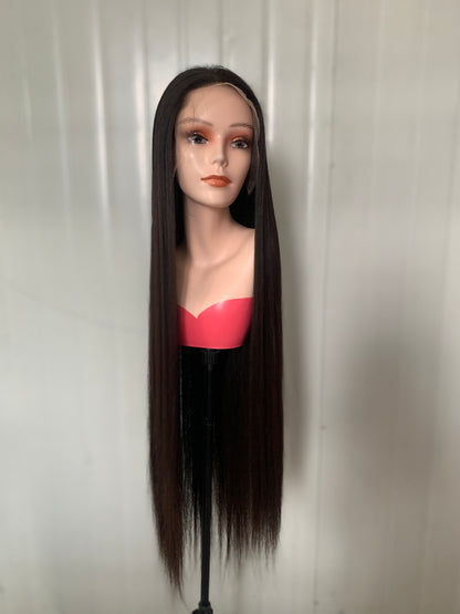 13x4HD lace front 36 Inch Human Hair Wigs Chinese hair pure mink hair Wigs