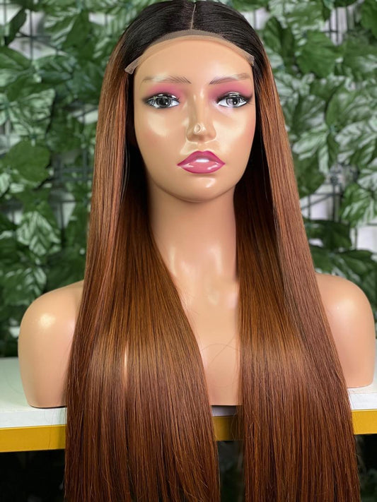 5x5 Lace Closure #T1B/MARRON Vietnamese Human Hair Wig