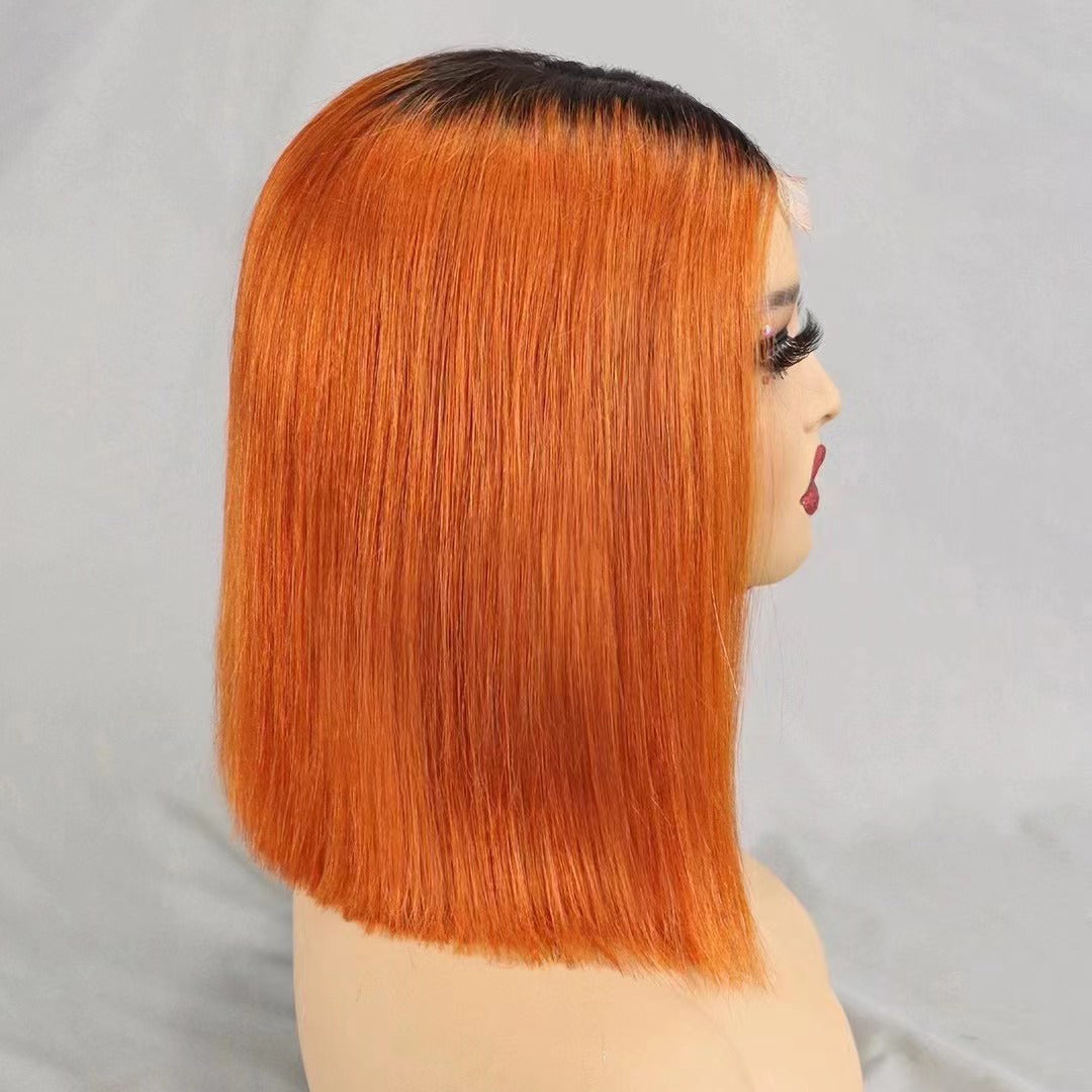 2×6 Lace Bob Wig #1BT350 Vietnamese Human Hair