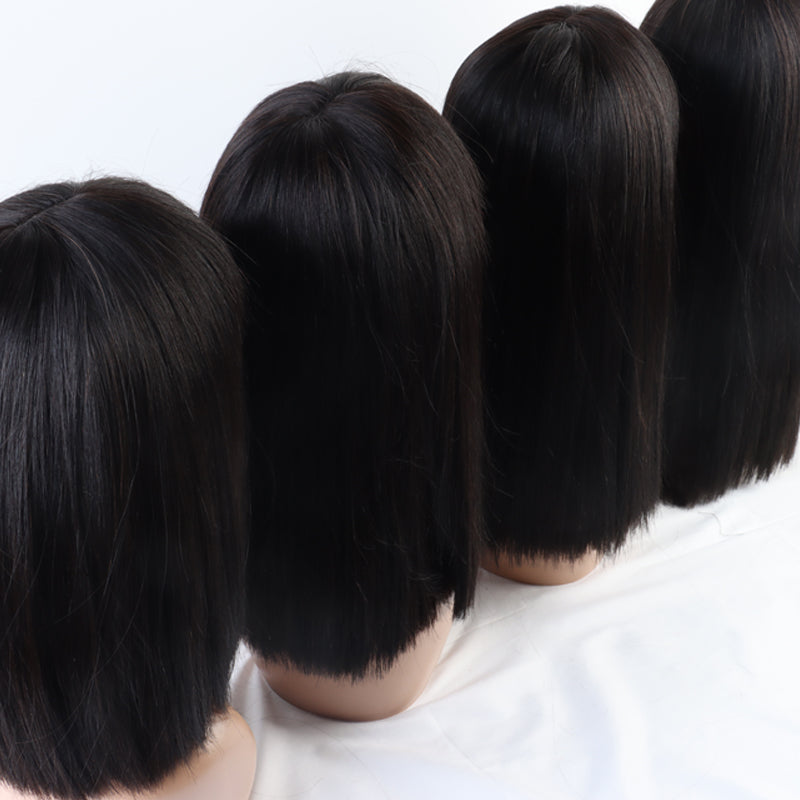 13x4 lace frontal  human hair Bob wig