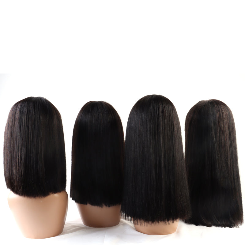 13x4 lace frontal  human hair Bob wig