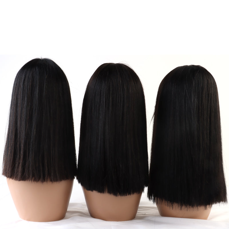 13x4 lace frontal  human hair Bob wig