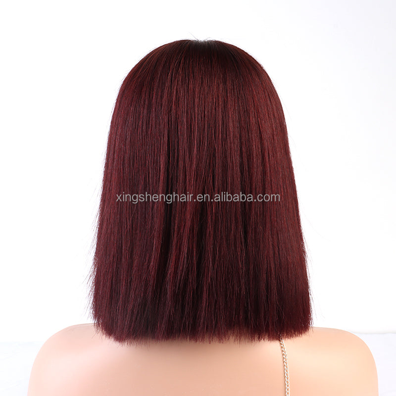 2"x6" lace  Brazlian human hair Bob wigs